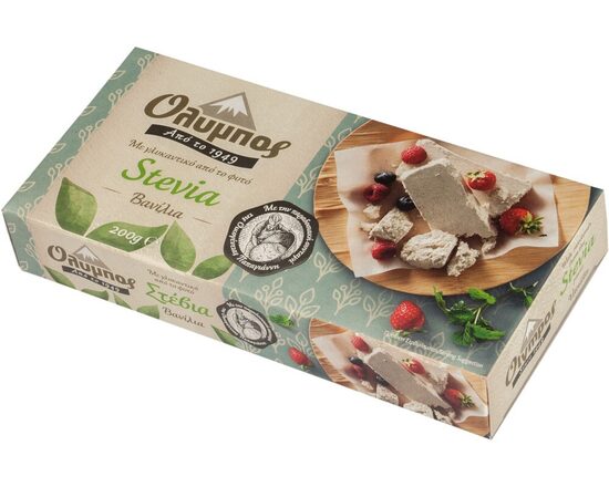 Bezglutēna sezama halva ar stēviju un vaniļu 250g